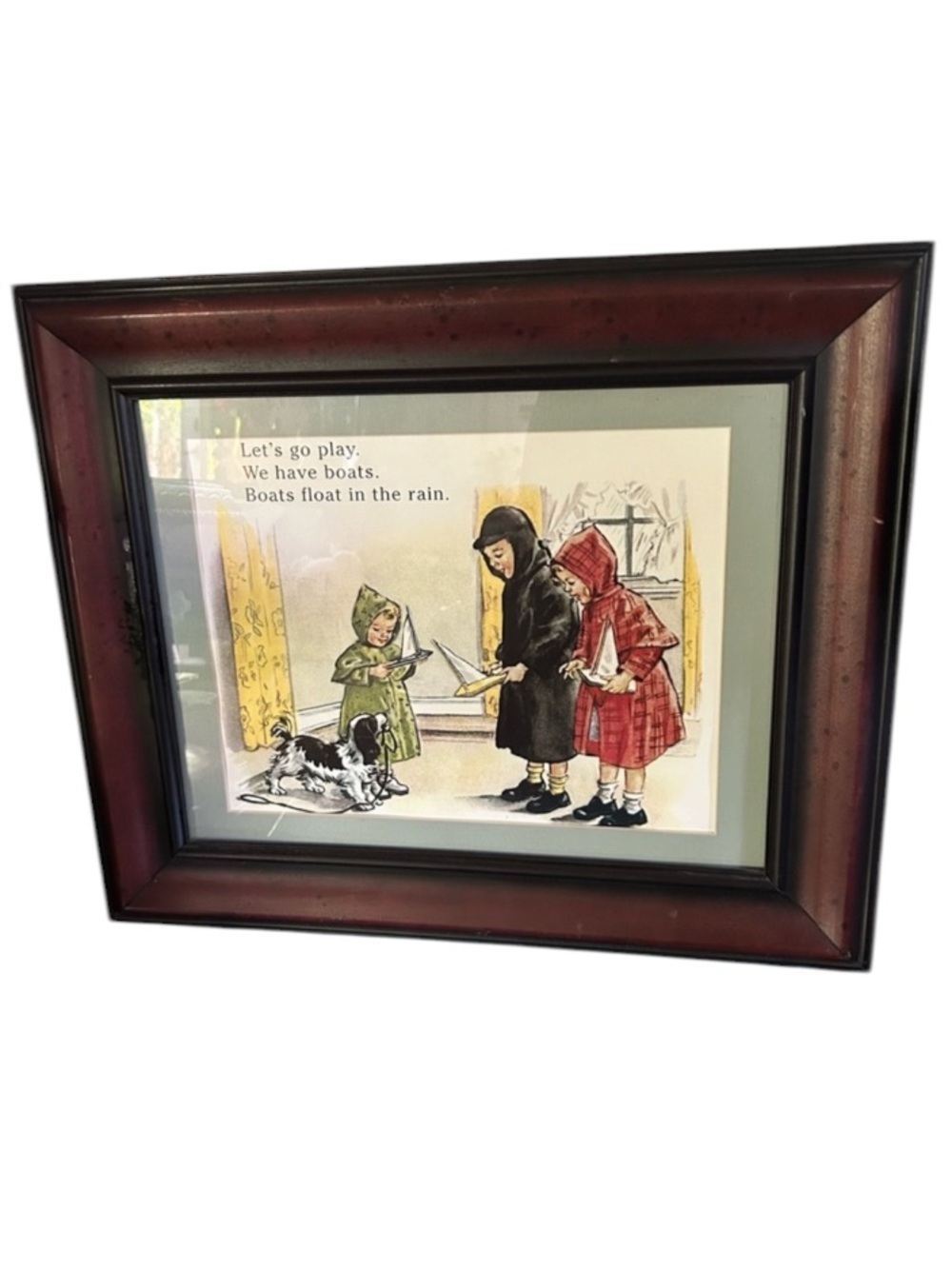 Vintage Framed Children’s Book Print